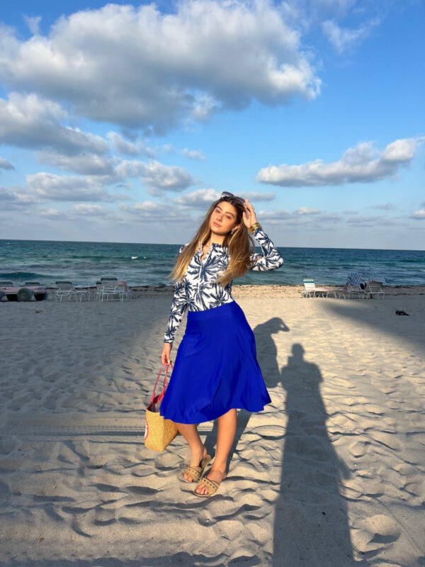 Bathing suit skater skirt