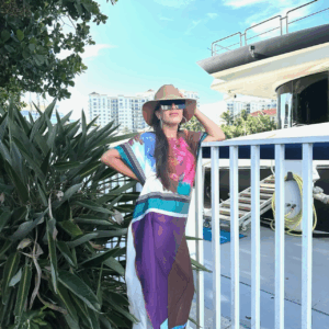 Colorful Napkin Style Coverup Dress