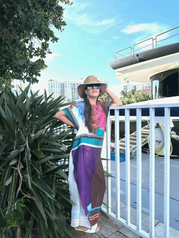 Colorful Napkin Style Coverup Dress