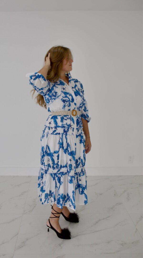 Pattern long day dress