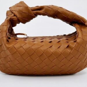 brown hand bag