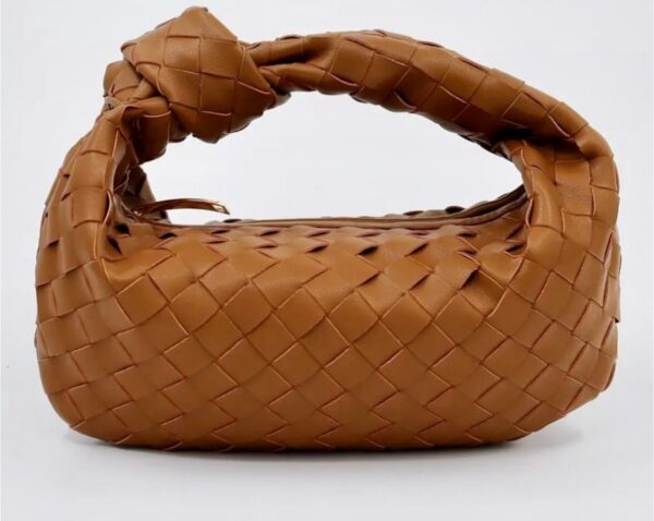 brown hand bag